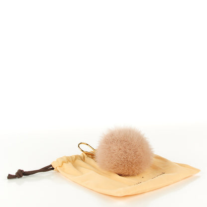 Louis Vuitton Mink Fur Fluffy Bag Charm Blush 3 of 5