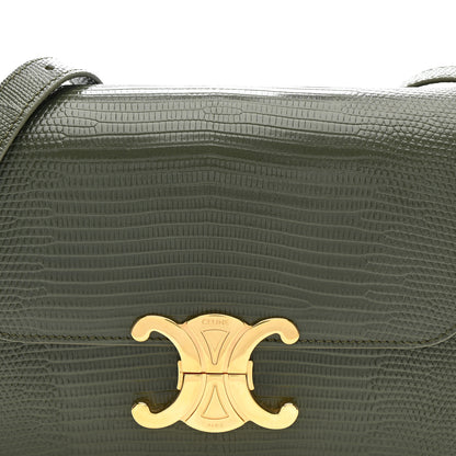 Celine Lizard Teen Triomphe Golden Khak 9 of 14