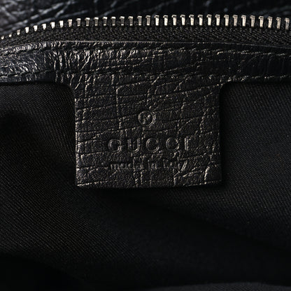 Gucci Monogram Large Horsebit Chain Hobo Black 6 of 11