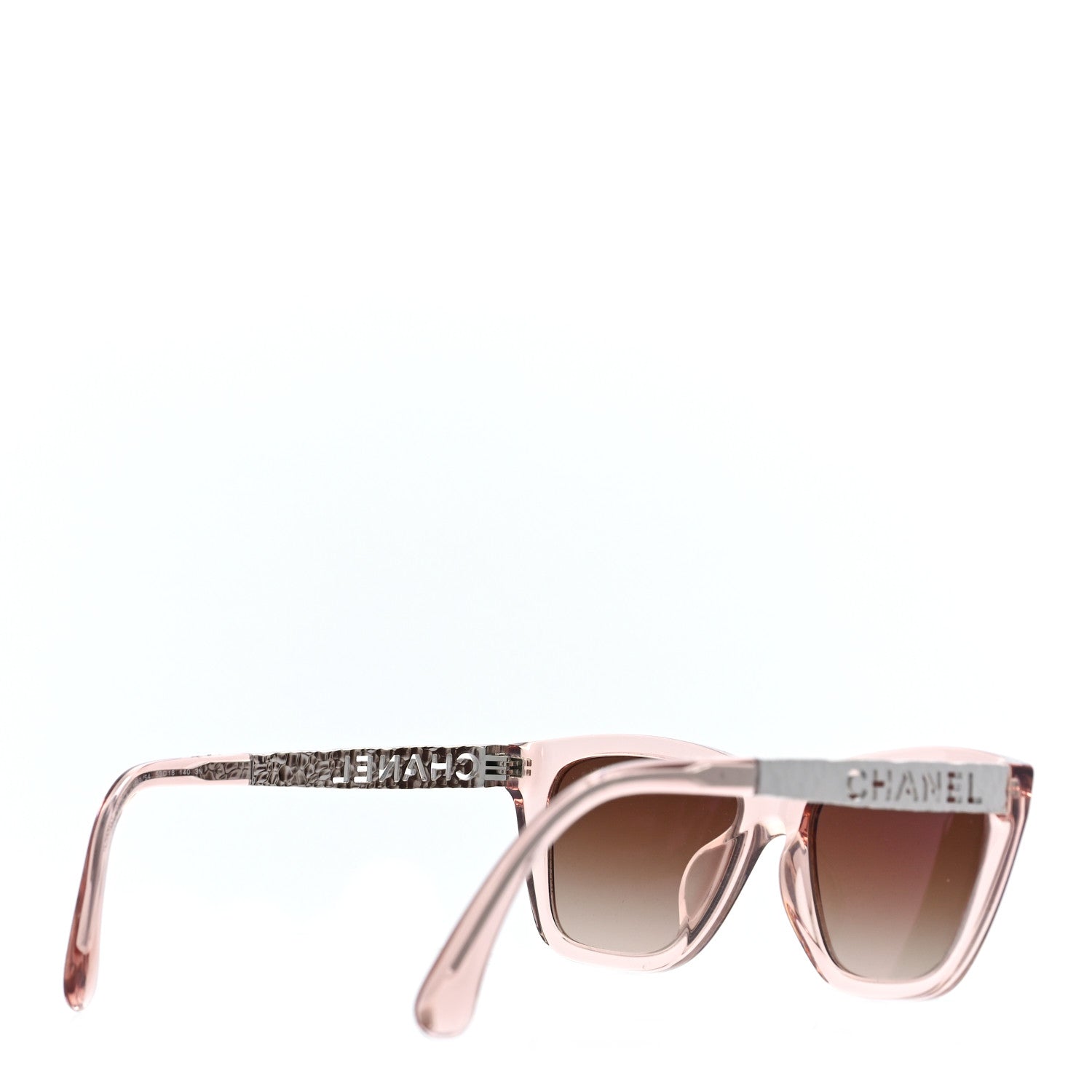 Chanel Acetate Metal Rectangle Sunglasses 5442-A Pink 3 of 7