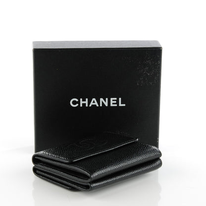 Chanel Caviar Timeless CC Compact Flap Wallet Black 5 of 8