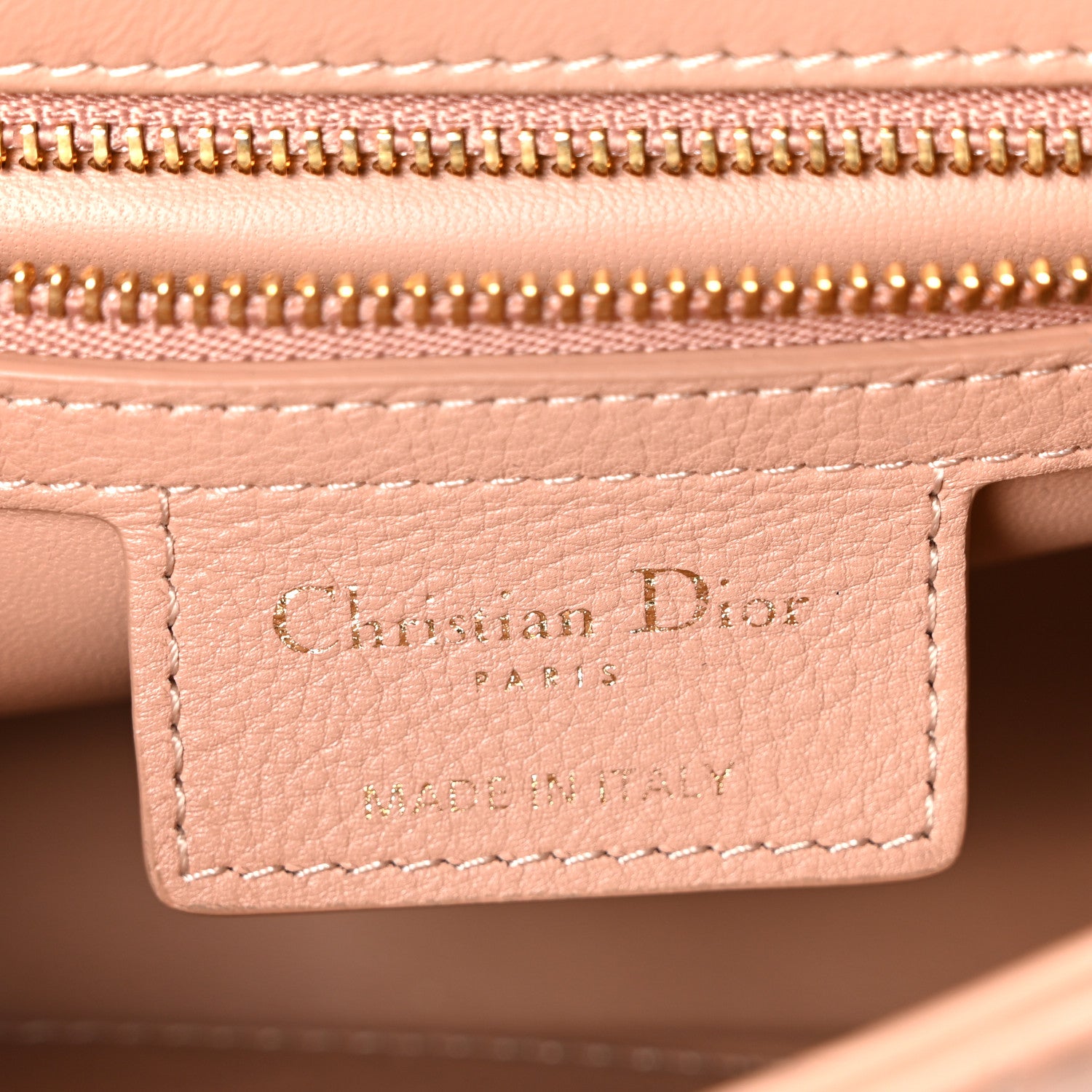 Christian Dior Calfskin Cannage Small Caro Bag Rose De Vents 6 of 10