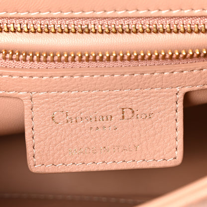 Christian Dior Calfskin Cannage Small Caro Bag Rose De Vents 6 of 10