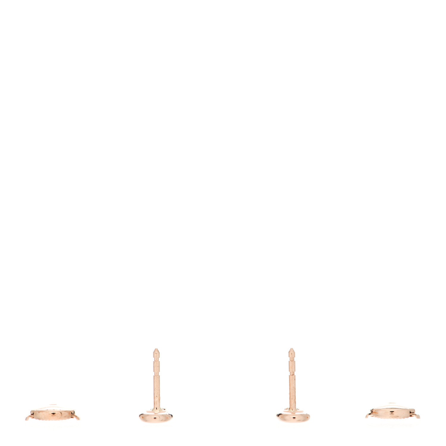 Hermes 18K Rose Gold TPM Farandole Stud Earrings 3 of 6