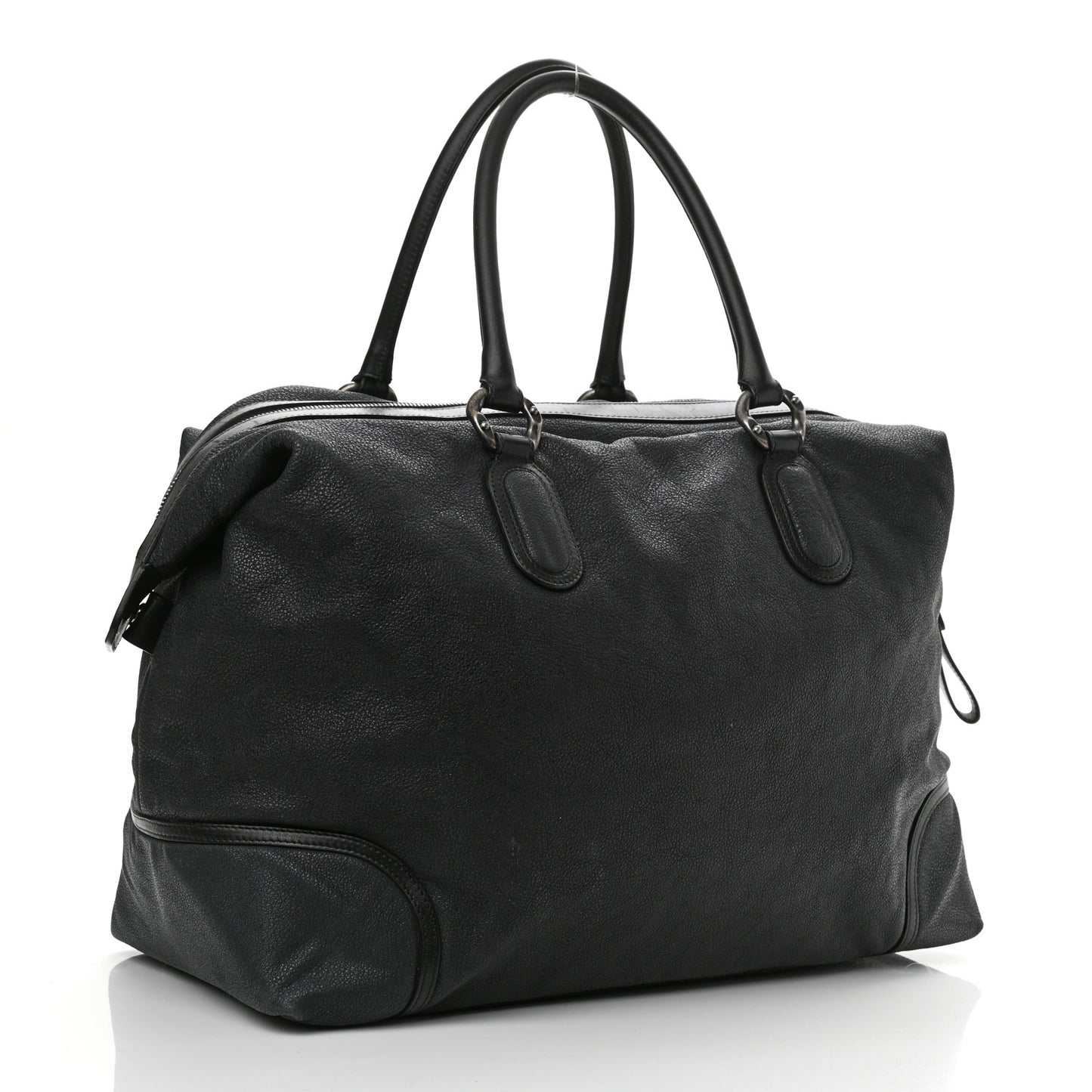Washed Calfskin Tote Black