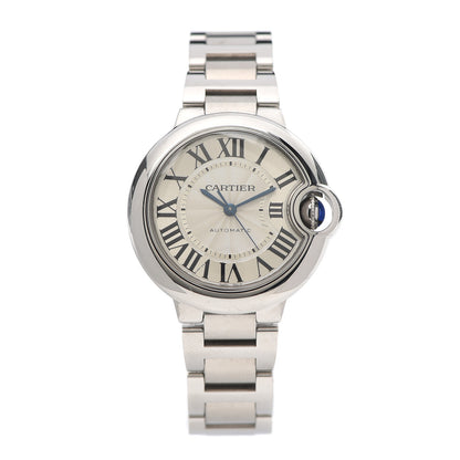 Cartier Stainless Steel 33mm Ballon Bleu De Cartier Automatic Watch 1 of 5