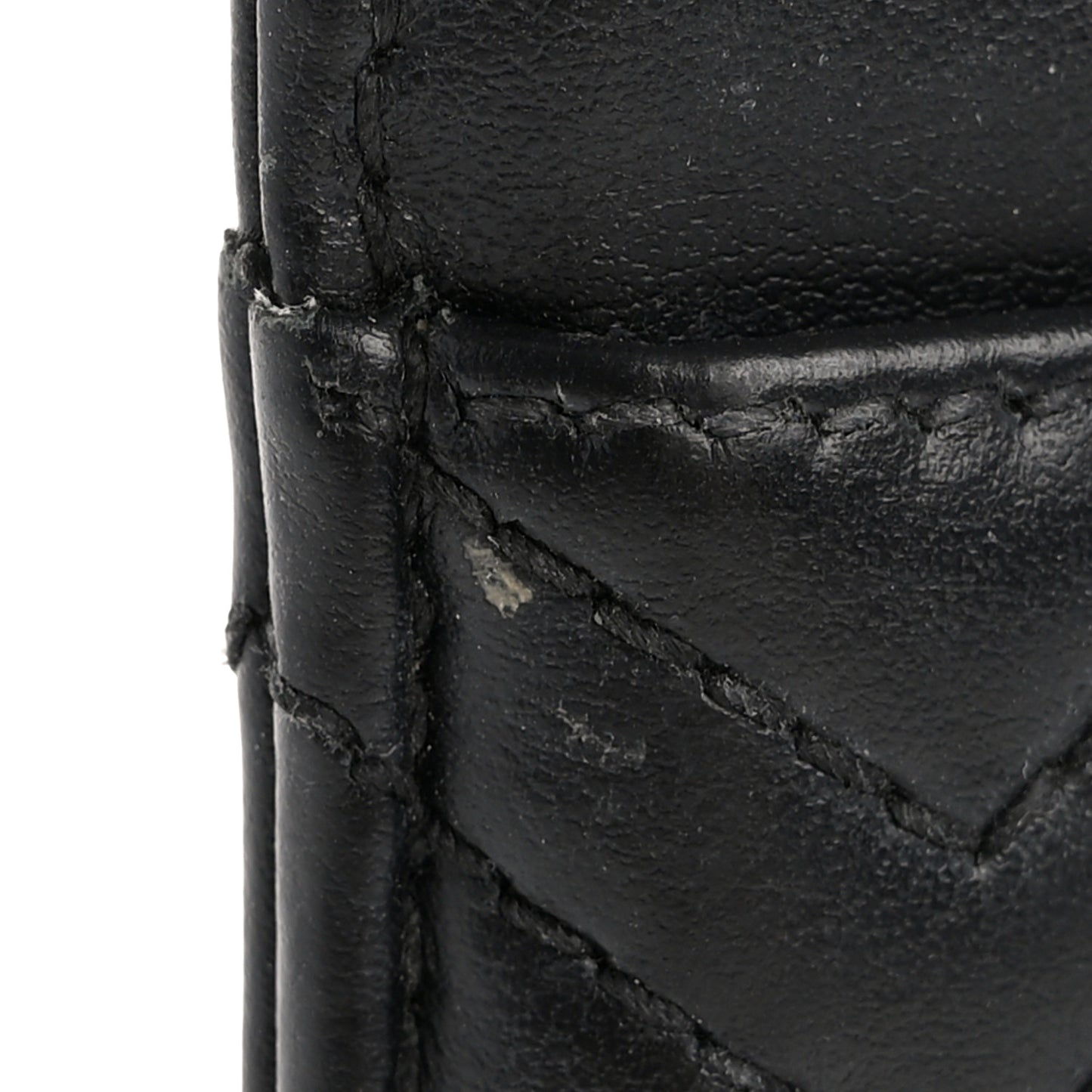 Calfskin Matelasse GG Marmont Card Holder Black