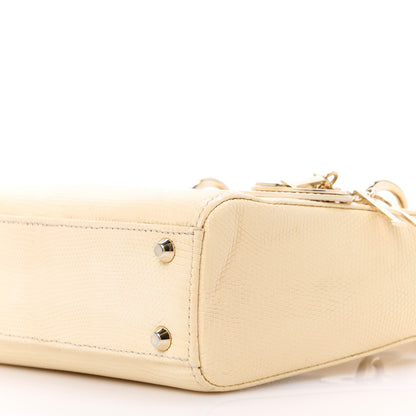 Christian Dior Lizard Mini Lady Dior White 10 of 15