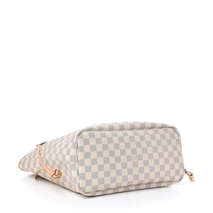 Louis Vuitton Damier Azur Neo Neverfull MM Rose Ballerine 4 of 10