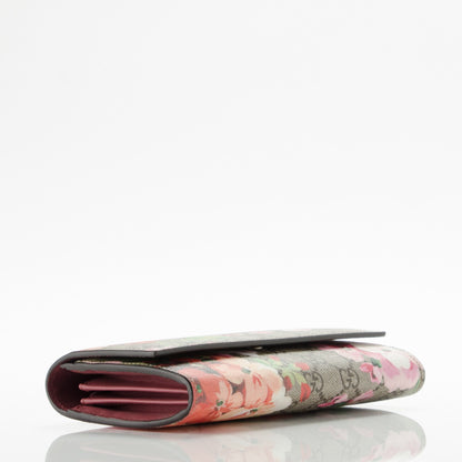 Gucci GG Supreme Monogram Blooms Continental Wallet Beige Multicolor Dry Rose 3 of 6