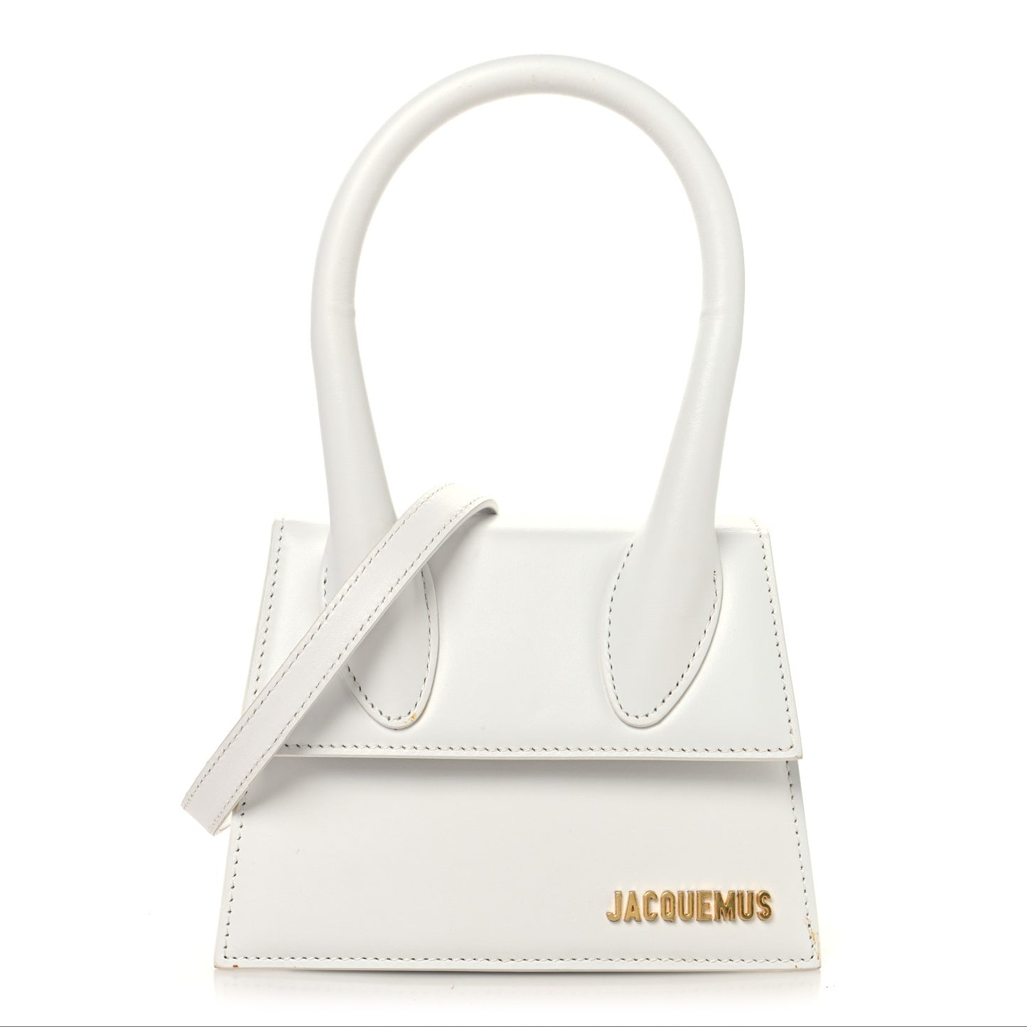 Smooth Calfskin Le Chiquito Moyen White