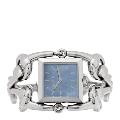 Gucci Stainless Steel Blue Mother of Pearl 25mm Signoria Quartz Watch 2 of 5