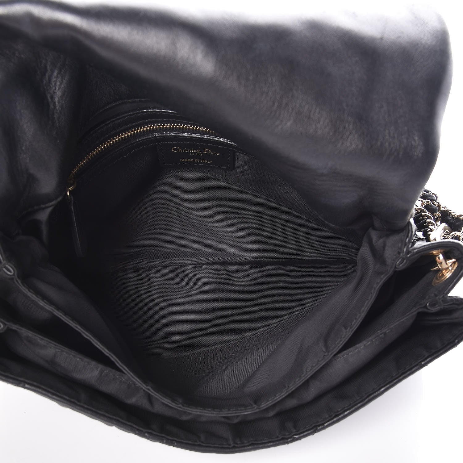 Christian Dior Lambskin Cannage Medium Delidior Flap Bag Black 5 of 12