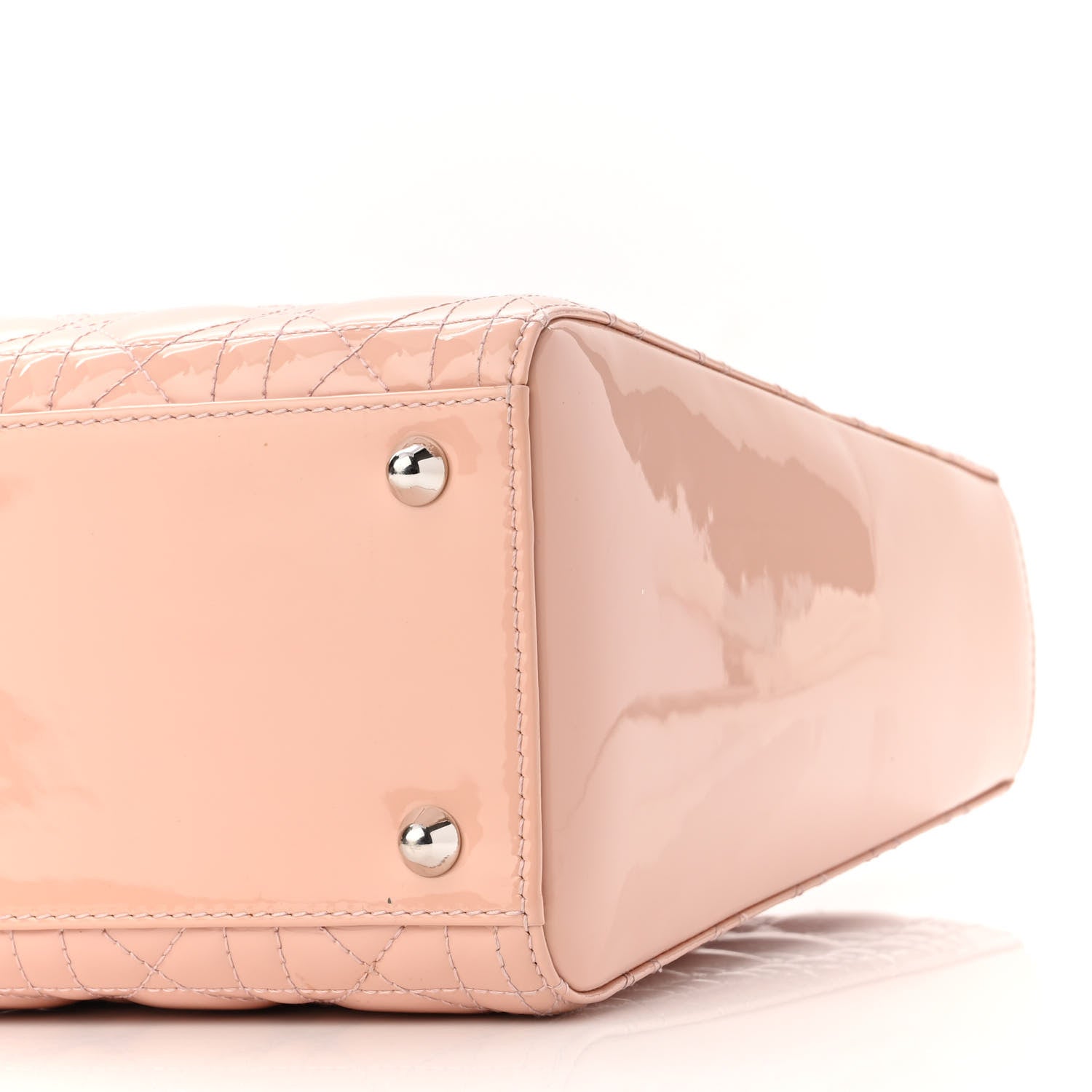 Christian Dior Patent Cannage Large Lady Dior Light Pink 9 of 12