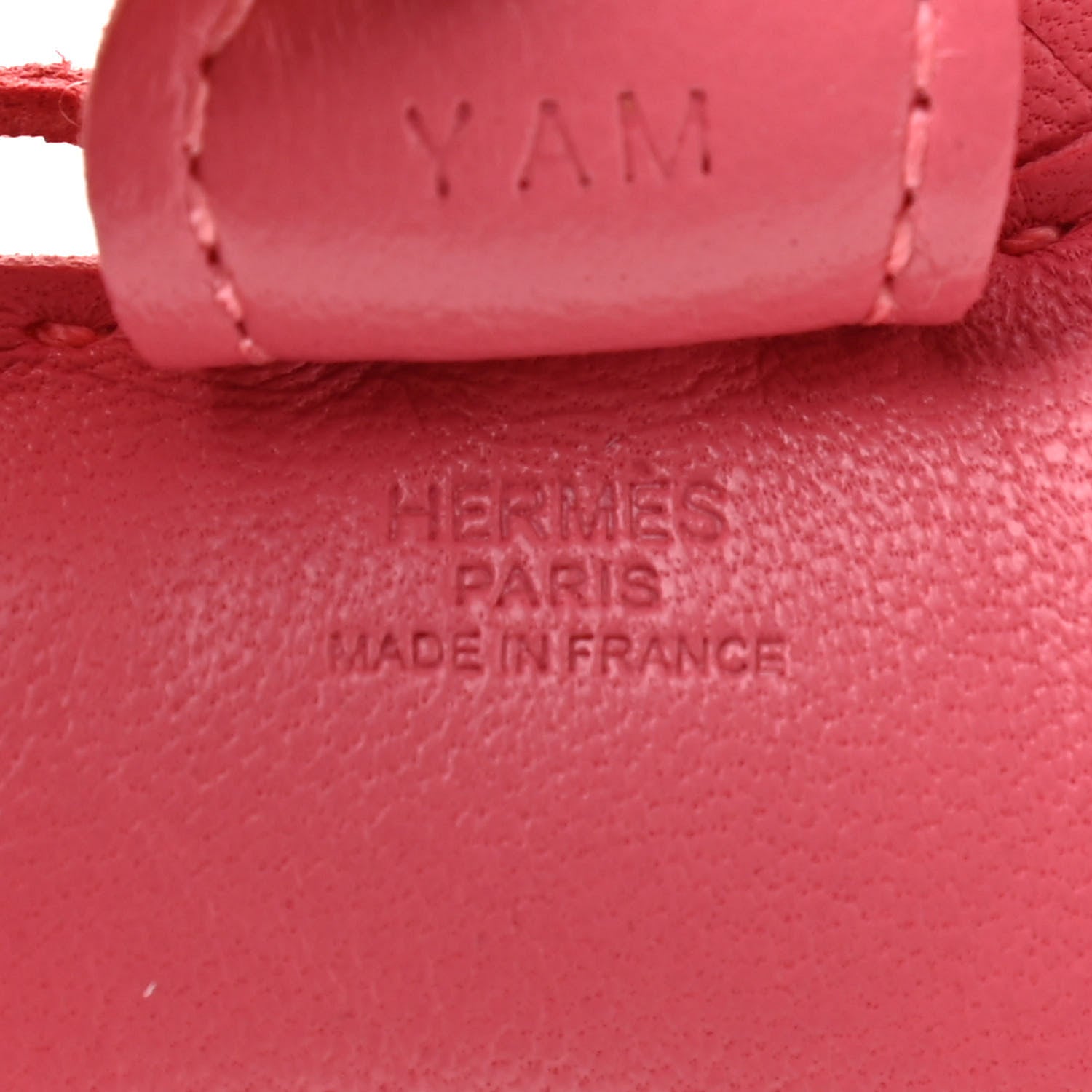 Hermes Milo Lambskin Grigri Rodeo Horse Bag Charm PM Rose Azalee 3 of 3