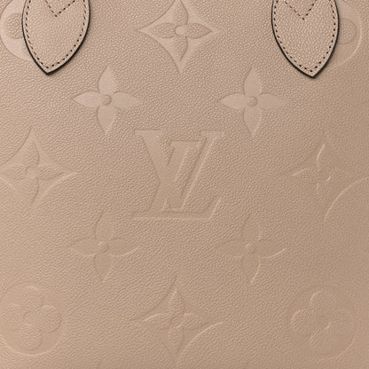 Louis Vuitton Empreinte Monogram Giant Neverfull MM Tourterelle 8 of 10