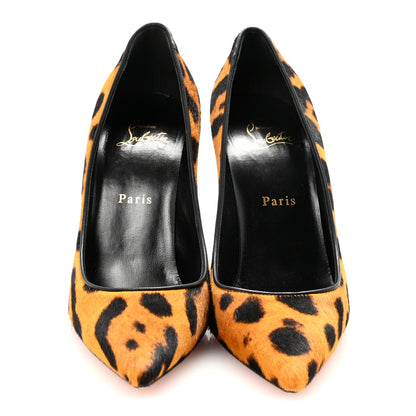 Christian Louboutin Pony Hair Leopard Print So Kate 100 Pumps 38.5 Spicy Lin 3 of 9