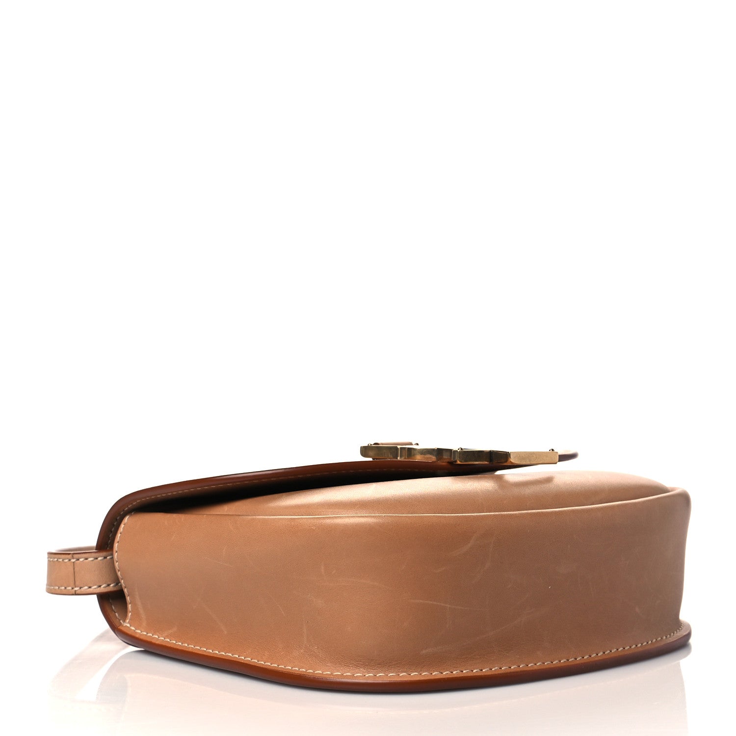 Saint Laurent Smooth Vintage Calfskin Small Kaia Satchel Brown Gold 4 of 14