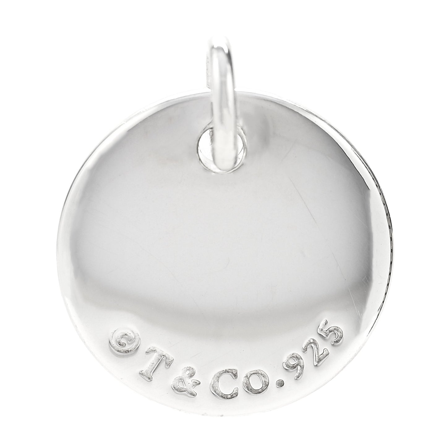 Sterling Silver Letter A Disc Charm