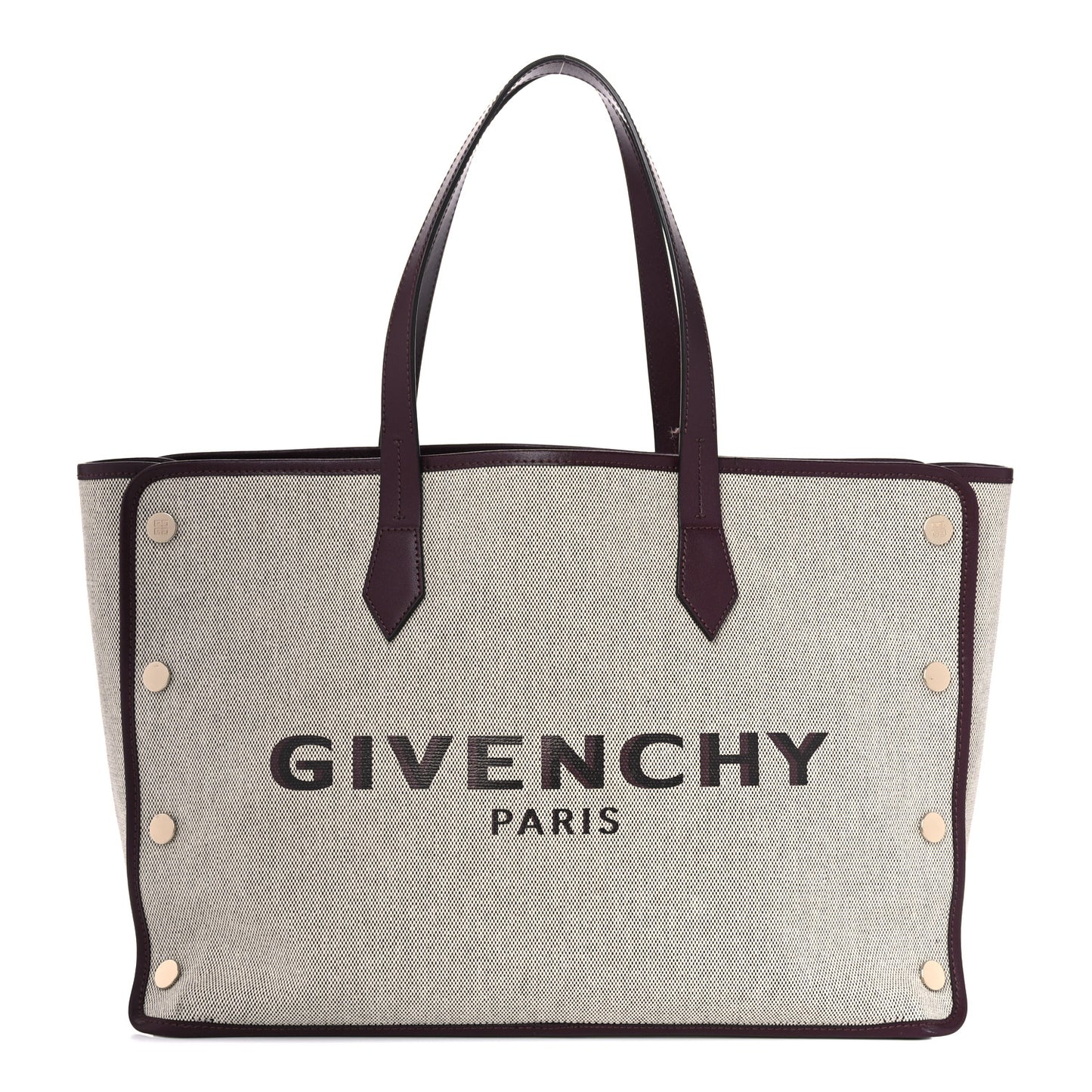 Canvas Medium Bond Shopper Tote Aubergine