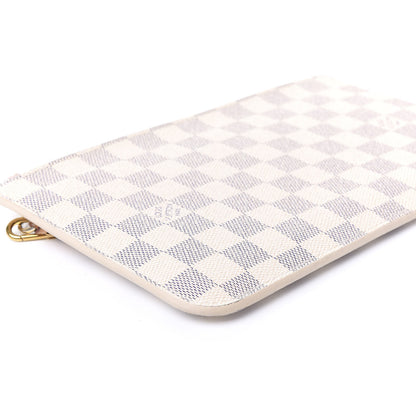 Louis Vuitton Damier Azur Neverfull MM GM Pochette Rose Ballerine 8 of 9