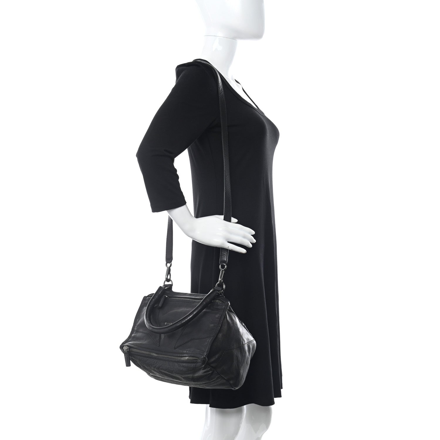 Givenchy Calfskin Patchwork Small Pandora Black 2 of 17