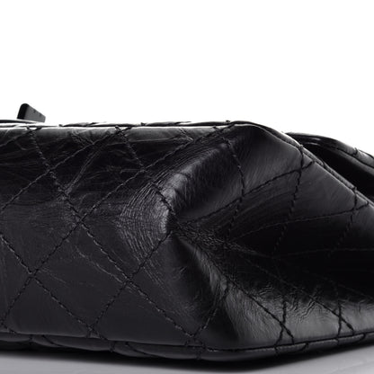 Chanel Aged Calfskin Quilted 2.55 Reissue 226 Flap So Black 9 of 10