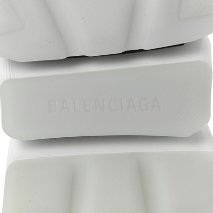 Balenciaga Ribbed Knit Womens Speed 2.0 Transparent Sole Sneakers 39 Baltic Grey White 6 of 7