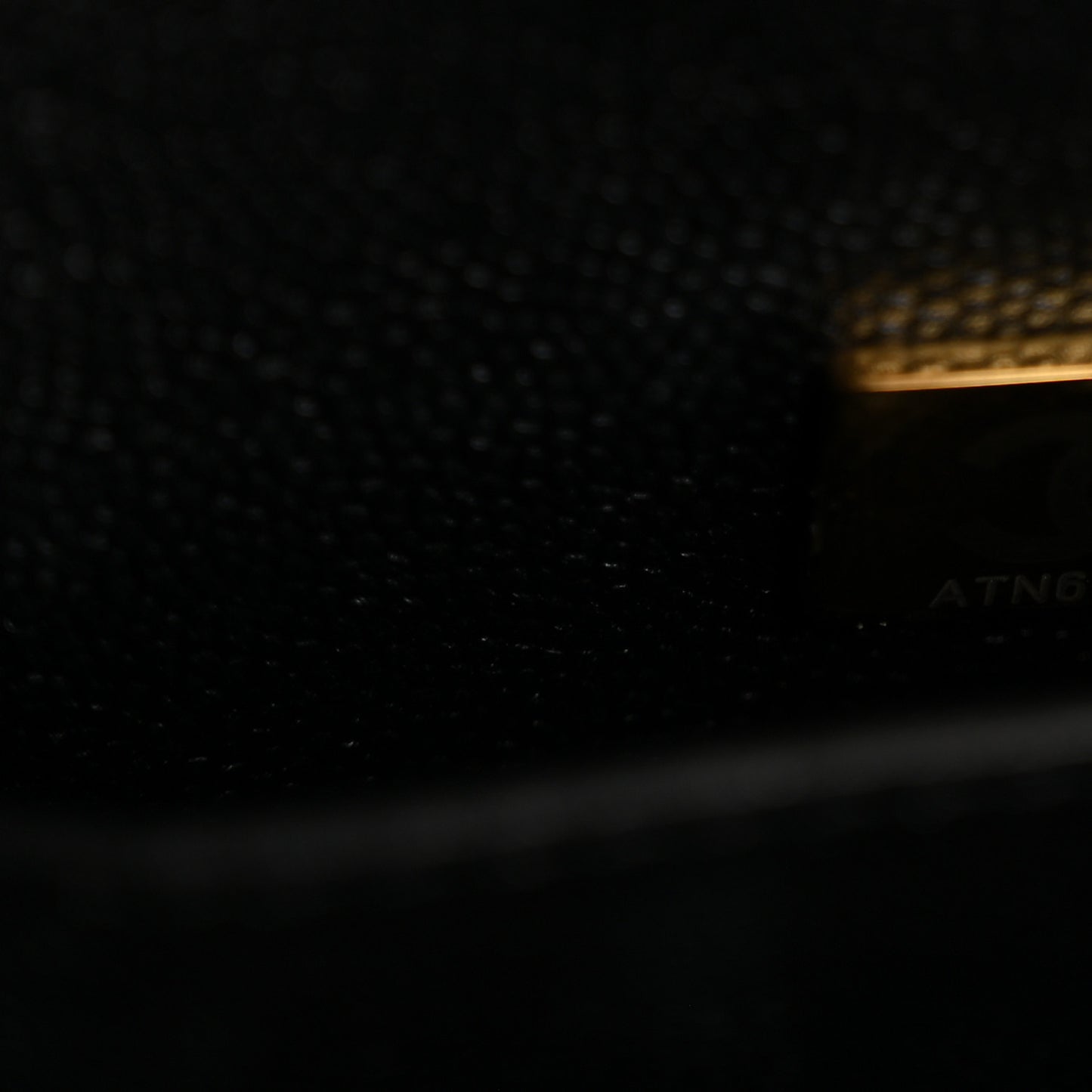 Caviar Quilted Small Shopping Tote  Black