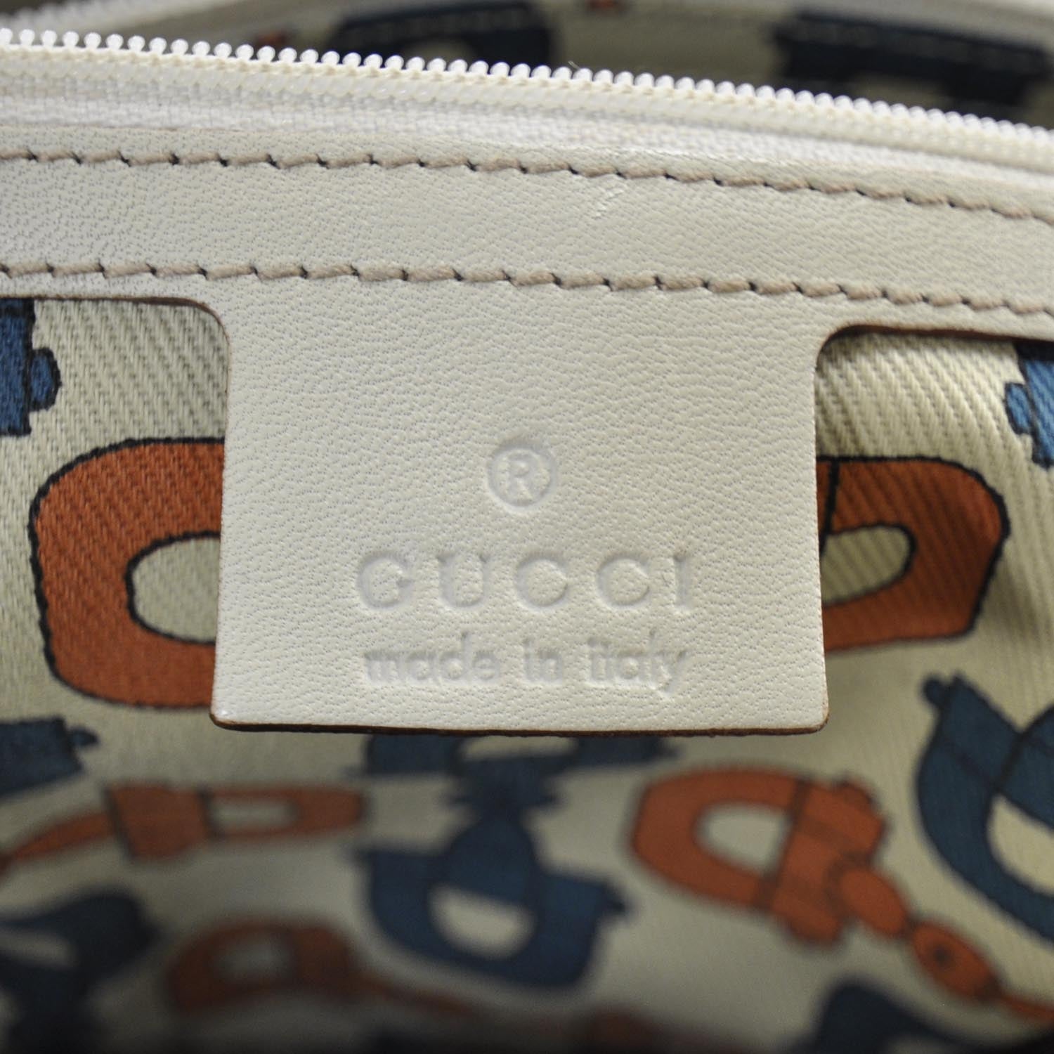 Gucci Guccissima Punch Tote Ivory 7 of 9
