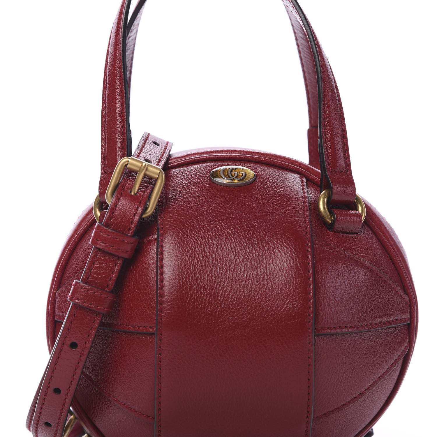 Gucci Piuma Lux Energy Mini Tifosa Basketball Shaped Shoulder Bag Romantic Cerise 9 of 9
