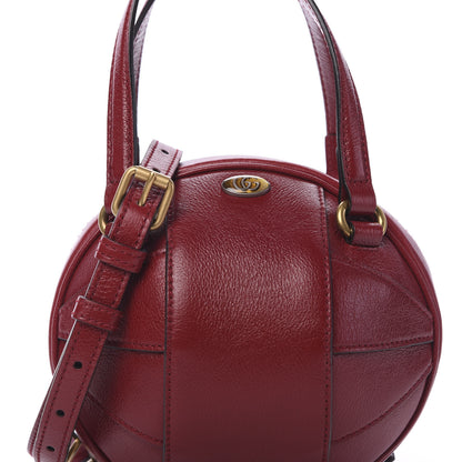 Gucci Piuma Lux Energy Mini Tifosa Basketball Shaped Shoulder Bag Romantic Cerise 9 of 9
