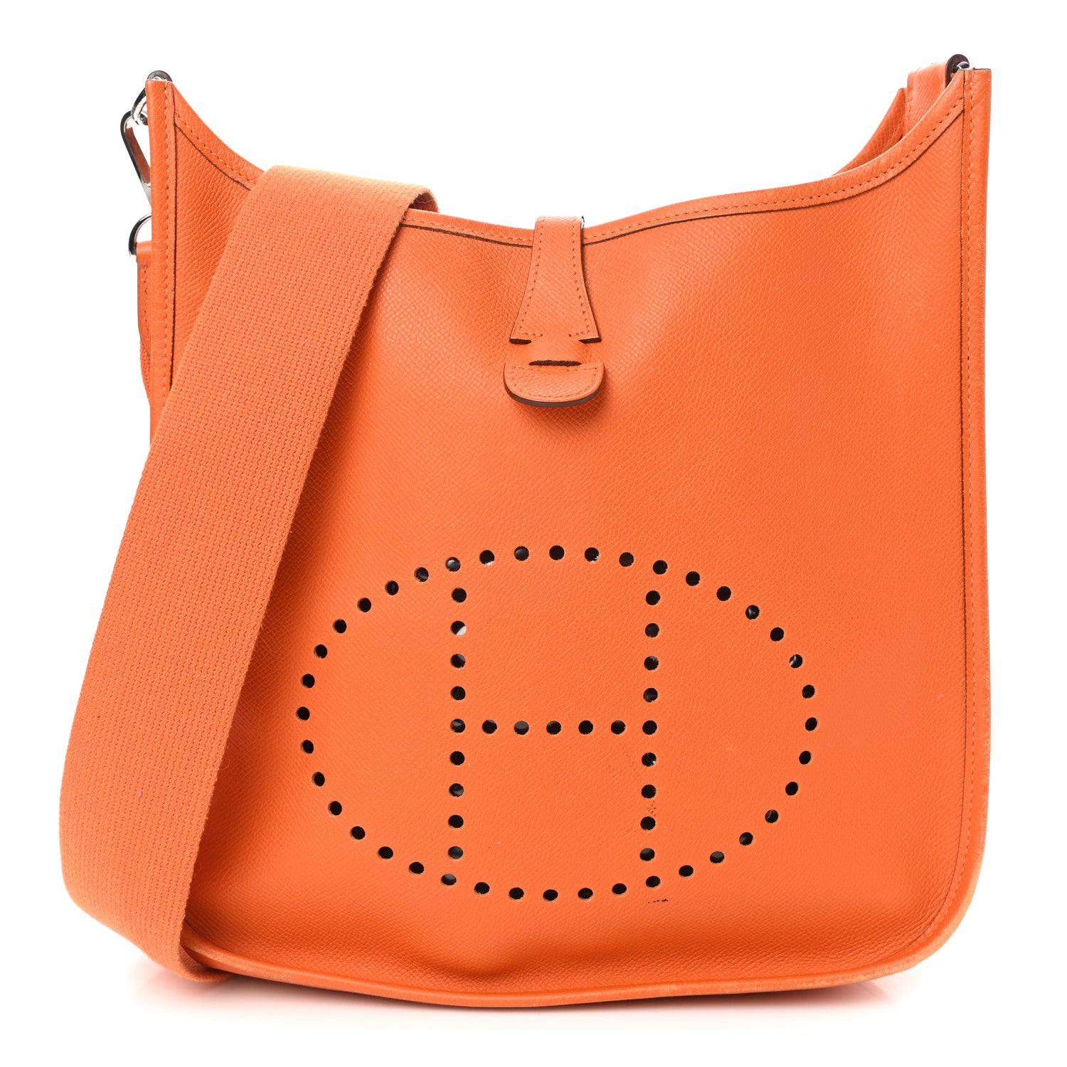 Hermes Epsom Evelyne II GM Orange 1 of 17