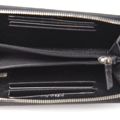 Chanel Calfskin Quilted Small Diamond CC Zip Around Wallet Black 5 of 9