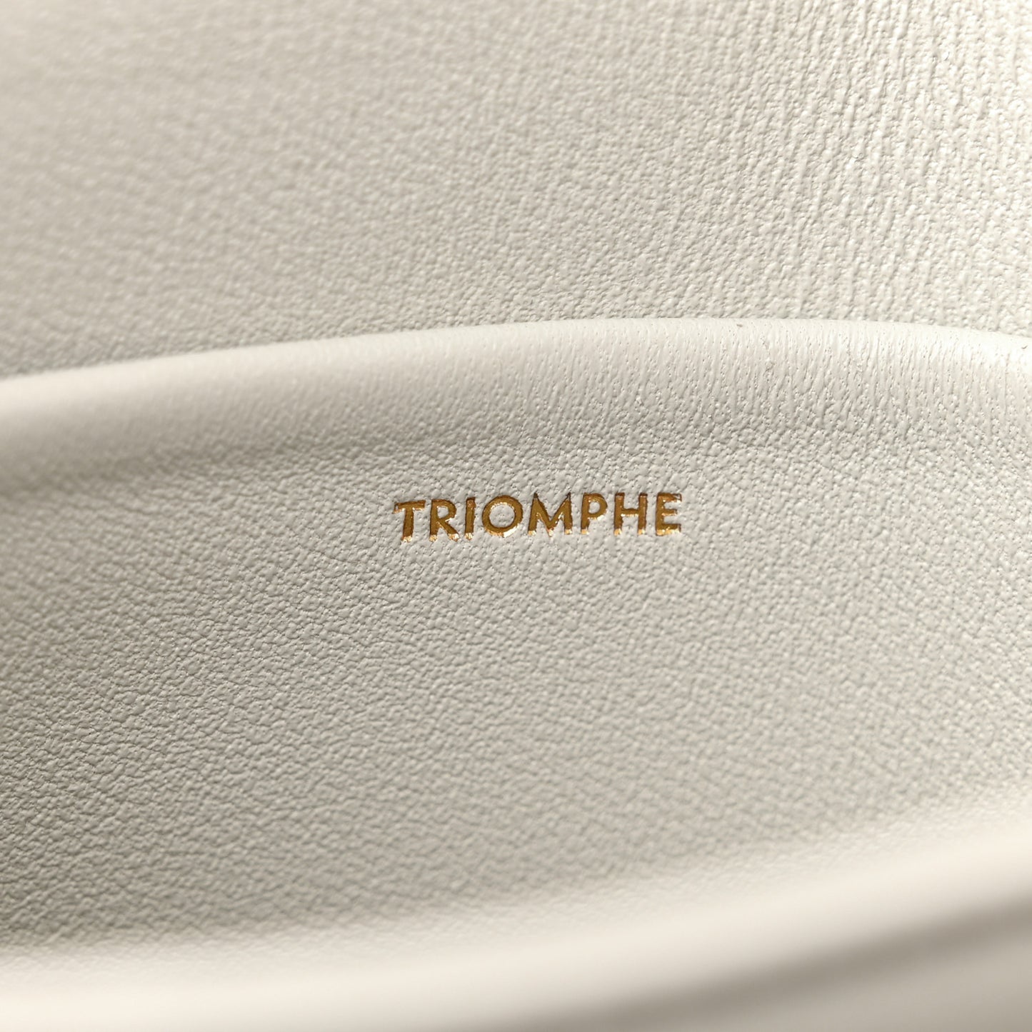 Shiny Calfskin Teen Triomphe Chalk