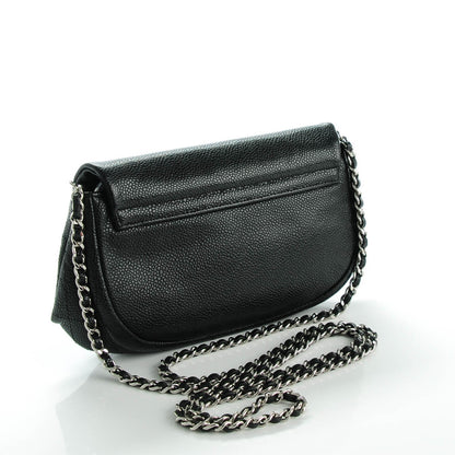 Chanel Caviar Half Moon Wallet On Chain WOC Black 3 of 7