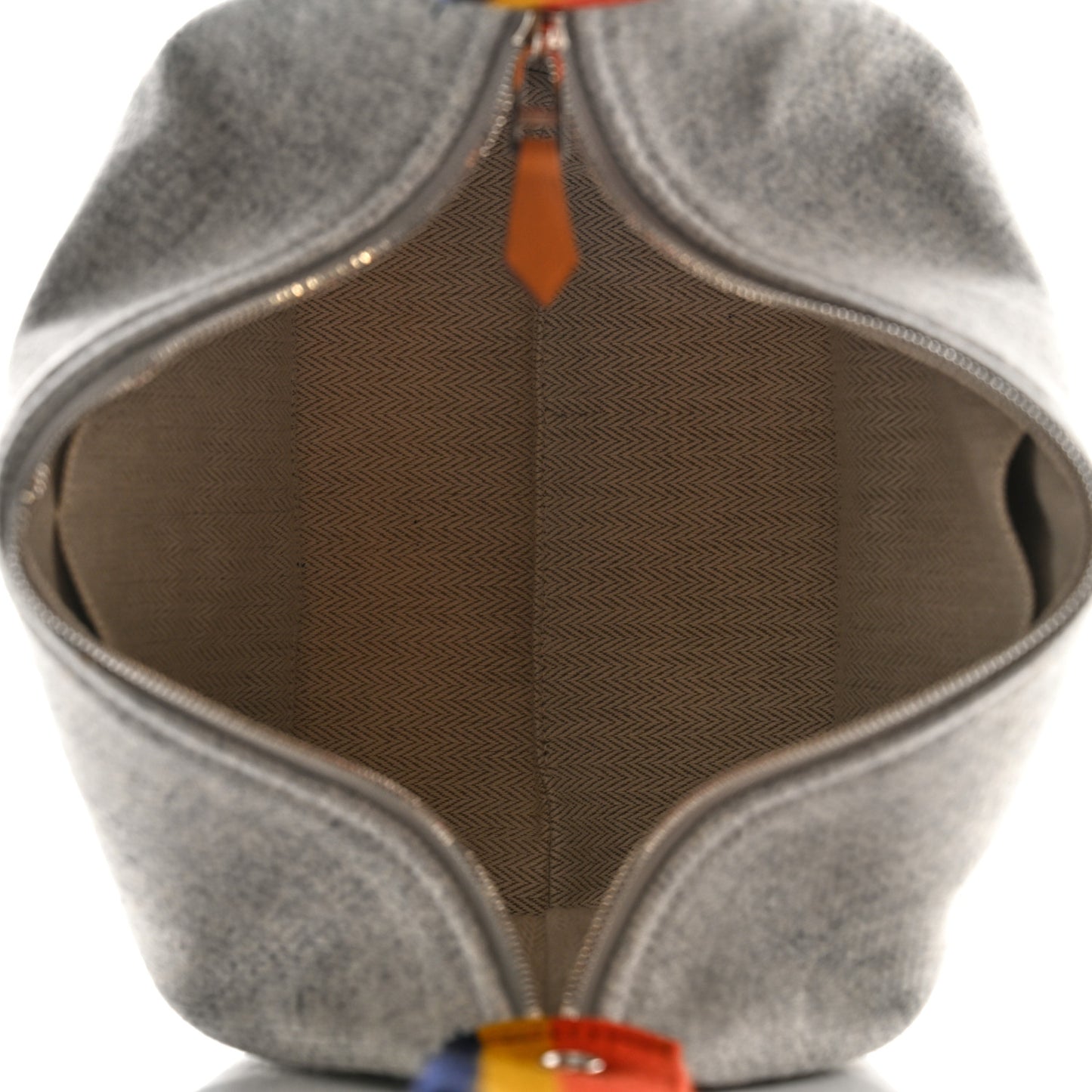 Canvas Small Bride-A-Brac Pouch Gris Flanelle