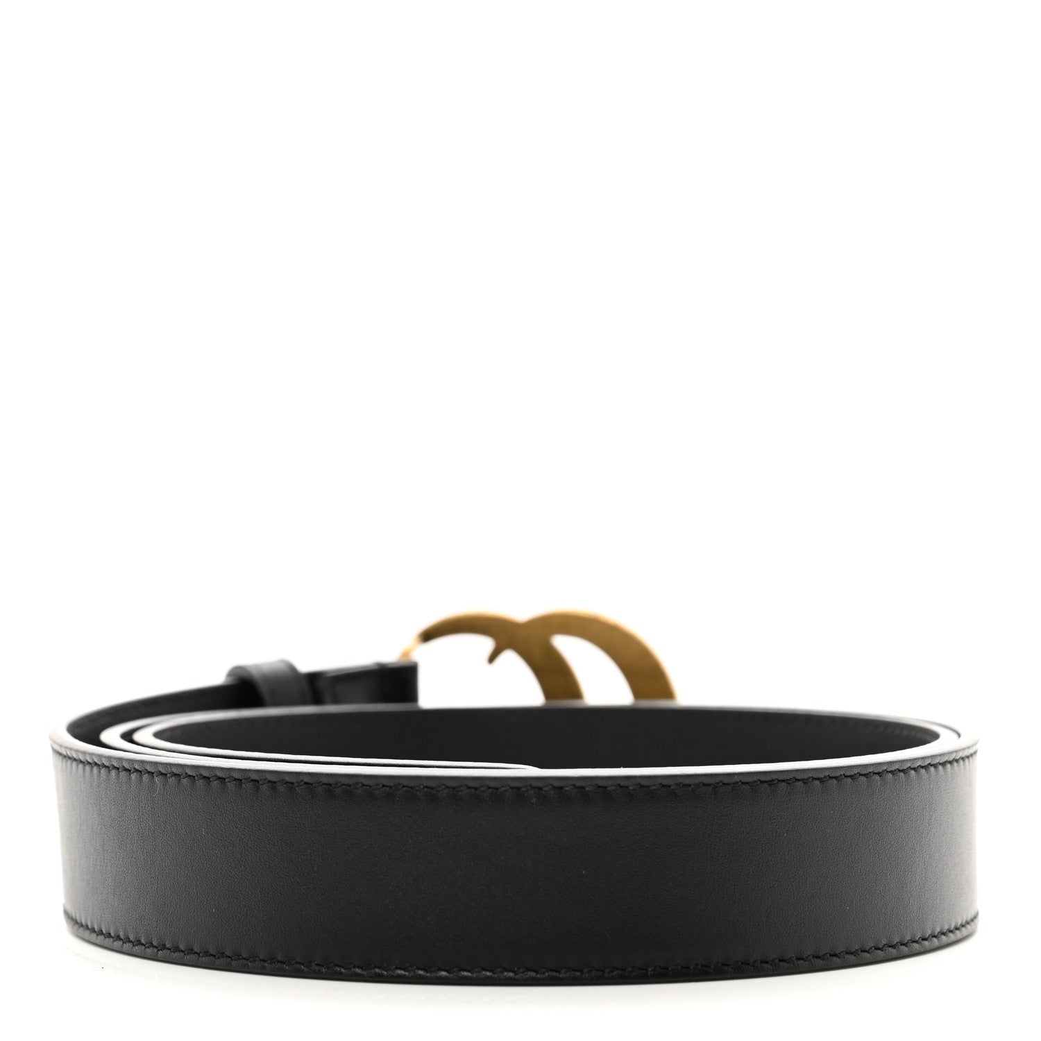 Gucci Moon Calfskin Double G 30mm Belt 95 38 Black 2 of 5