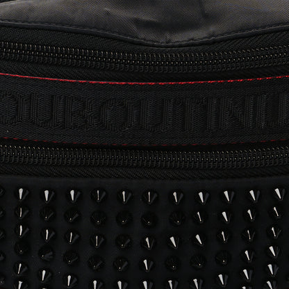 Christian Louboutin Calfskin Spiked Paris NYC Belt Bag Black 7 of 9