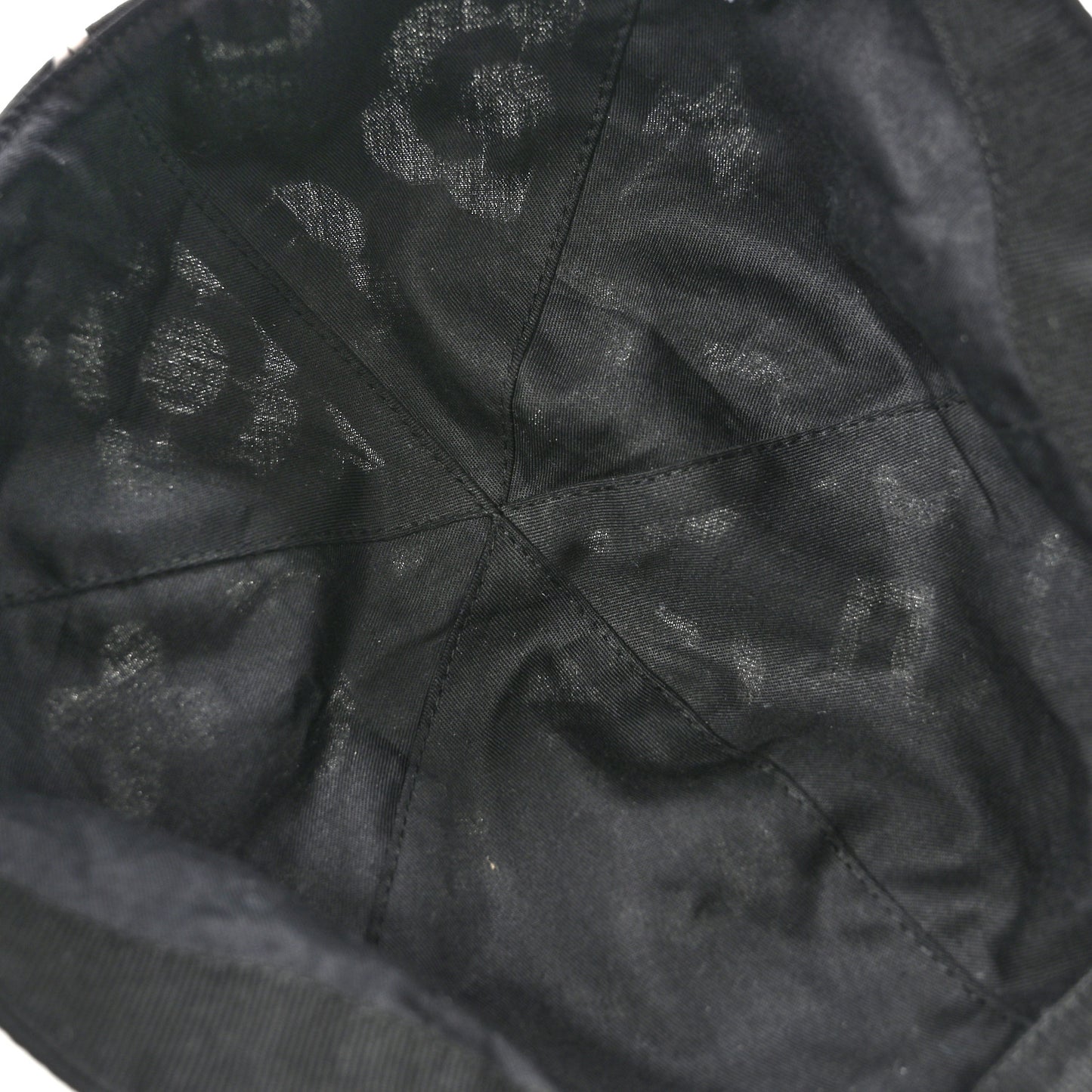 Cotton Cap Hat Black White