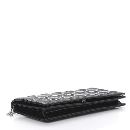 Christian Dior Patent Cannage Lady Dior Convertible Clutch Black 4 of 10