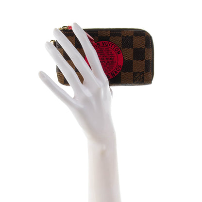 Louis Vuitton Damier Ebene Complice Trunks and Bags Key Pouch Red 2 of 6