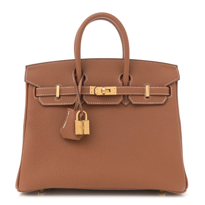 Hermes Togo Birkin 25 Gold 1 of 10