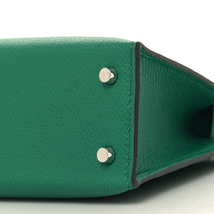 Hermes Epsom Mini Kelly Sellier 20 Vert Vertigo 10 of 10