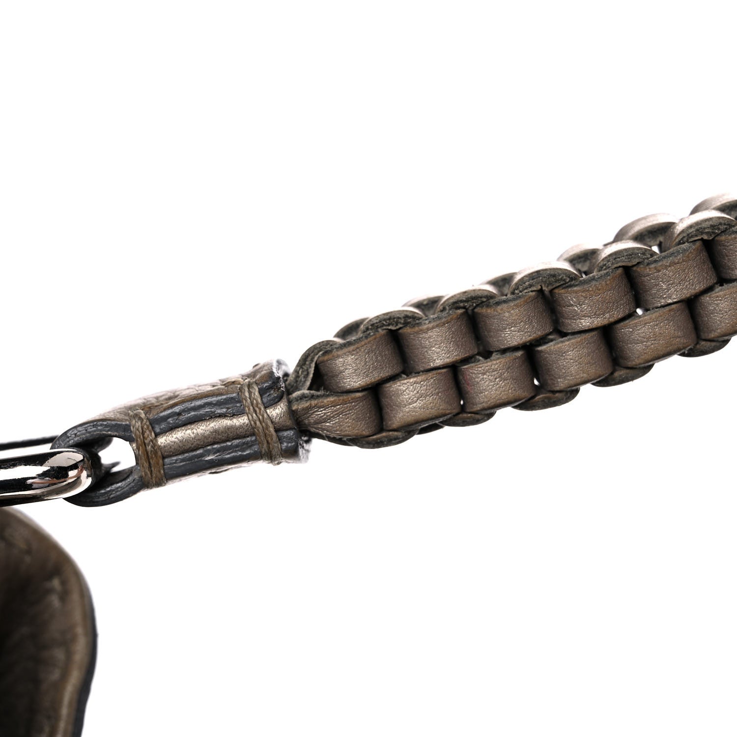 Fendi Cuoio Romano Selleria Hobo Peltro 19 of 22