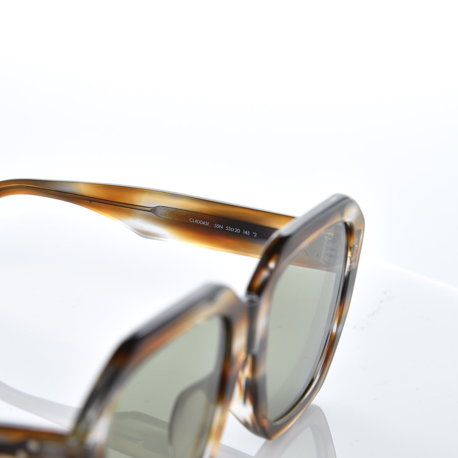 Celine Acetate Square Sunglasses CL40045F Brown 6 of 8
