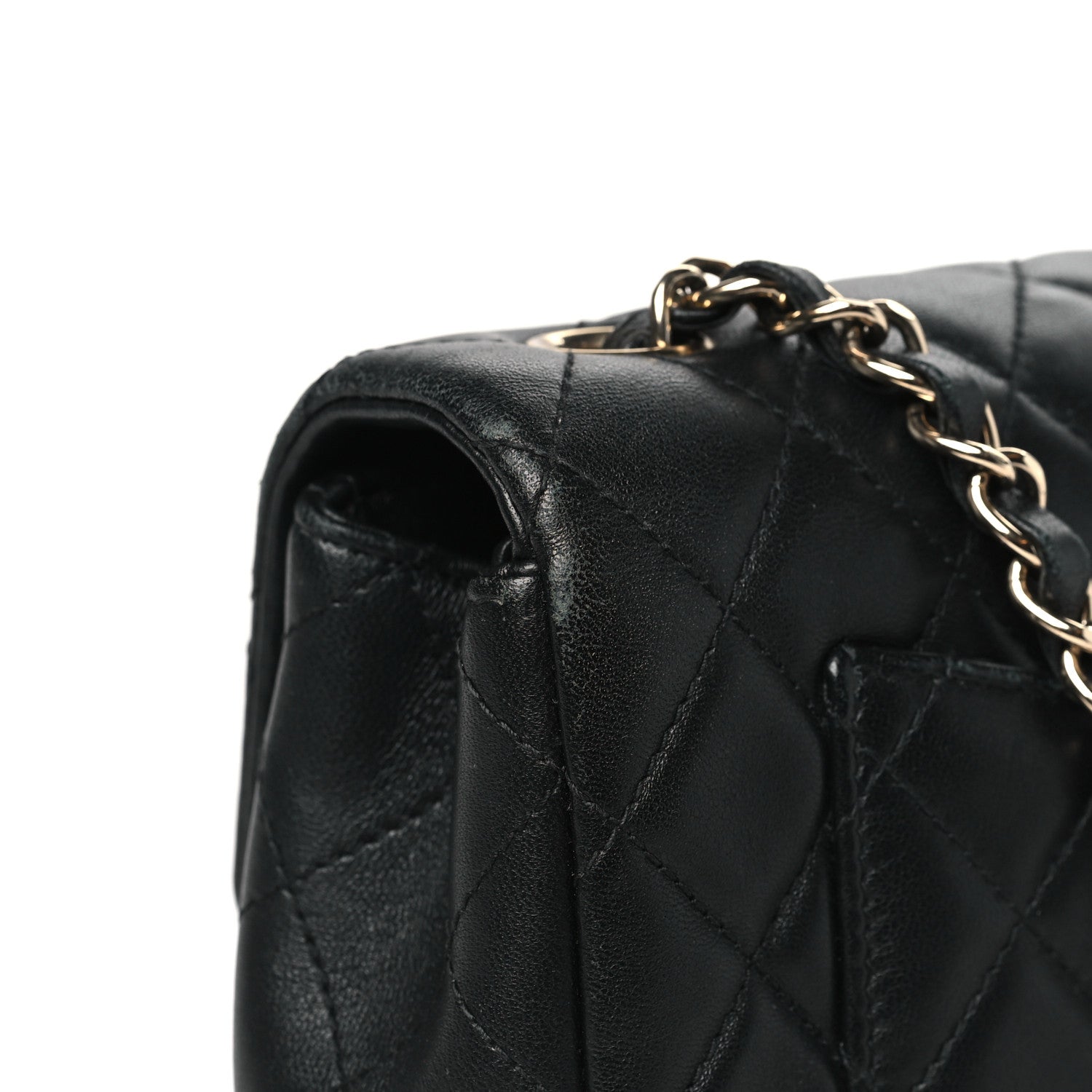 Chanel Lambskin Quilted Mini Rectangular Flap Black 11 of 13