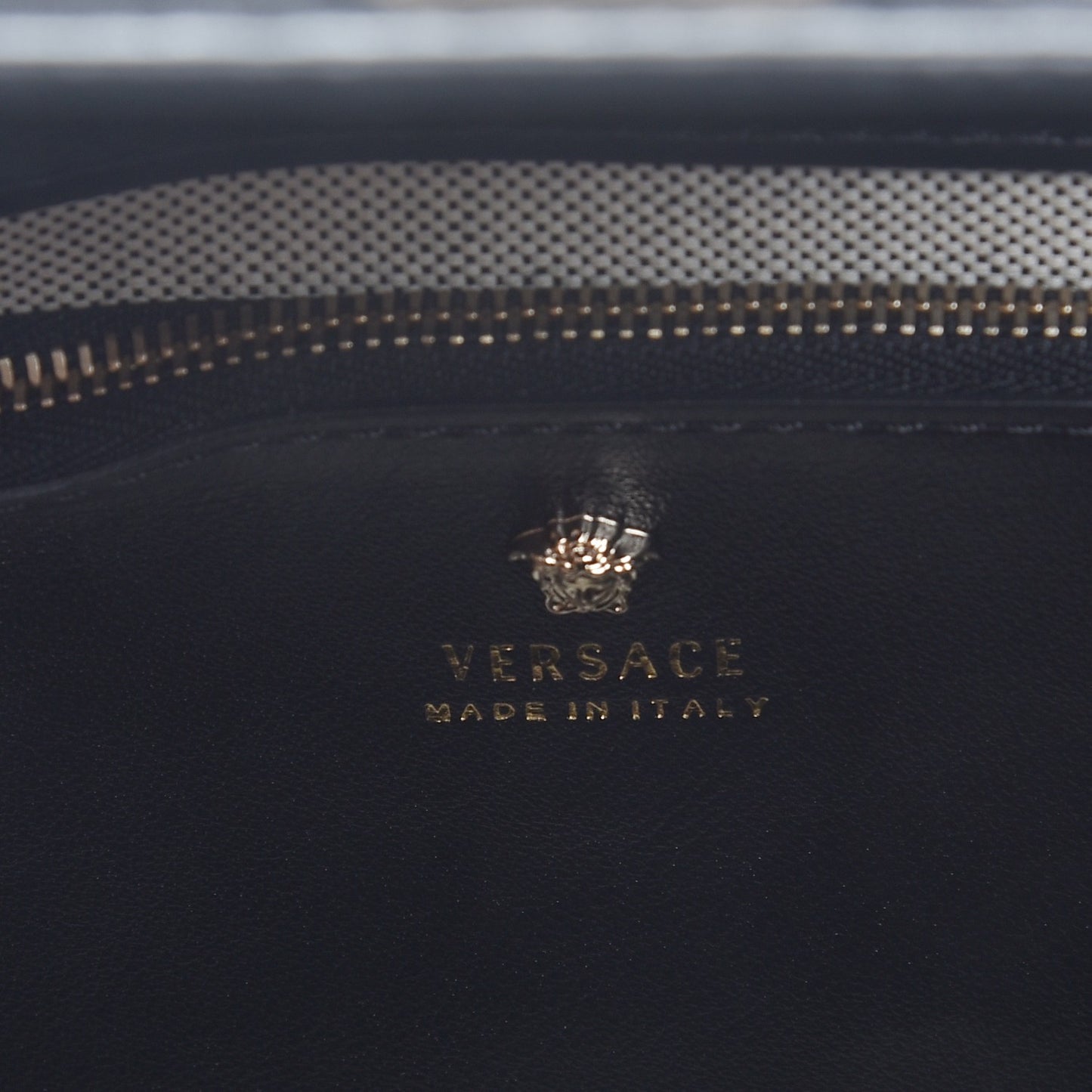 Calfskin Embroidered Medium Baroque Palazzo Empire Bag Black