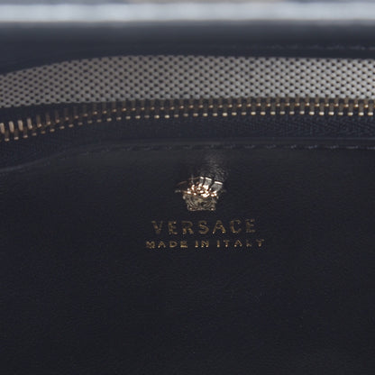 Versace Calfskin Embroidered Medium Baroque Palazzo Empire Bag Black 9 of 9