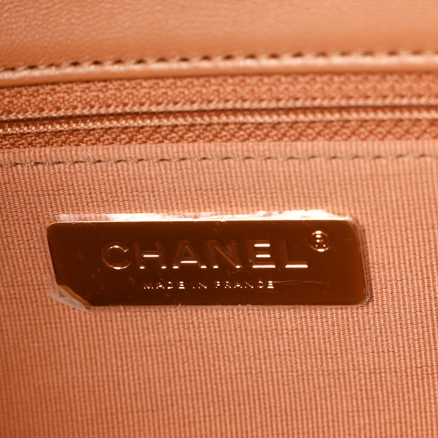 Chanel Lambskin Quilted Large Chanel 19 Flap Brown 6 of 10